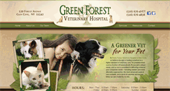 Desktop Screenshot of greenforestvet.com