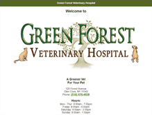 Tablet Screenshot of greenforestvet.com